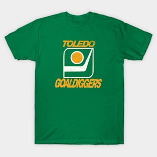 Defunct Hockey Team Toledo Goaldiggers Hockey T-Shirt